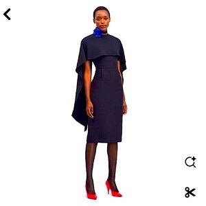 Shawl midi dress by LBV - NWT, size 8